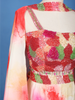 Multi Color Satin Lehenga Embellished with Stonework Paired with Dupatta
