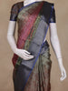 Multicolor Abstract Printed Design Mixed Cotton Fancy Saree with Zari Border