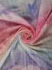 Multicolor Abstract Woven Design Pure Tussar Saree with Contrast Stripes Border