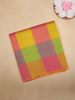 Multicolor Checked Design Cotton Saree with Contrast Border