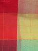Multicolor Checked Design Cotton Saree with Contrast Border