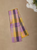 Multicolor Checked Woven Design Kanchipuram Silk Saree with Self Border