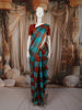 Multicolor Checked Woven Design Pure Kanchipuram Silk Saree with Zari Border