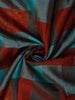 Multicolor Checked Woven Design Pure Kanchipuram Silk Saree with Zari Border