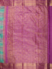 Multicolor Checked Zari Woven Design Pure Kanchipuram Silk Saree with Contrast Zari Border