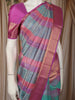 Multicolor Checked Zari Woven Design Pure Kanchipuram Silk Saree with Contrast Zari Border