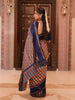 Multicolor Checked Zari Woven Design Art Silk Traditional Wear Saree with Contrast Double Zari Border