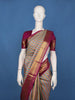 Multicolor Checkered Woven Korvai Pure Kanchipuram Silk Saree
