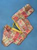 Multicolor Floral Design Silk Readymade Blouse - Diadem