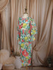 Multicolor Floral Printed Design Cotton Kids Co-Ord Set