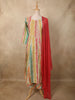 Multicolor Floral Printed Design Cotton Straight Cut Salwar Suit with Dupatta