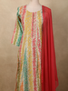 Multicolor Floral Printed Design Cotton Straight Cut Salwar Suit with Dupatta