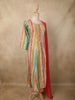 Multicolor Floral Printed Design Cotton Straight Cut Salwar Suit with Dupatta