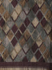 Multicolor Geometric Printed Design Tussar Saree