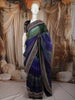 Multicolor Horizontal Striped Woven Design Pure Tussar Saree with Sequins Border
