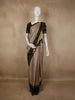 Multicolor Pastel Stripes Woven Design Pure Kanchipuram Silk Saree with Contrast Zari Border