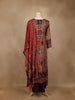 Multicolor Patchwork Print Synthetic Palazzo Salwar Suit - Diadem