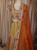 Multicolor Sequins and Beads Embroidered Design Silk Lehenga with Dupatta