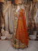 Multicolor Sequins and Beads Embroidered Design Silk Lehenga with Dupatta