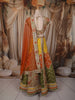 Multicolor Sequins and Beads Embroidered Design Silk Lehenga with Dupatta