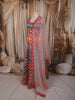 Multicolor Stone Embellished Design Space Silk Lehenga with Contrast Dupatta