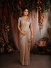 Multicolor Striped Woven Design Pure Kanchipuram Silk Saree with Contrast  Zari Border