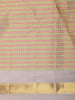 Multicolor Striped Woven Design Pure Kanchipuram Silk Saree with Contrast  Zari Border