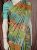 Multicolor Striped Woven Design Pure Kanchipuram Silk Saree with Self Border