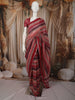 Multicolor Striped Woven Design Pure Tussar Party Wear Saree with Woven Border