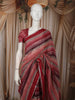 Multicolor Striped Woven Design Pure Tussar Party Wear Saree with Woven Border