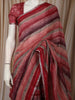 Multicolor Striped Woven Design Pure Tussar Party Wear Saree with Woven Border