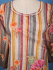 Multicolor Striped & Floral Embellished Salwar Suit Set with Dupatta - Diadem