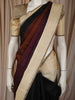 Multicolor Woven Design Pure Kanchipuram Silk Saree with Contrast Border