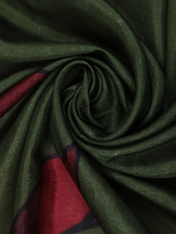Multicolor Abstract Semi Tussar Saree - Diadem