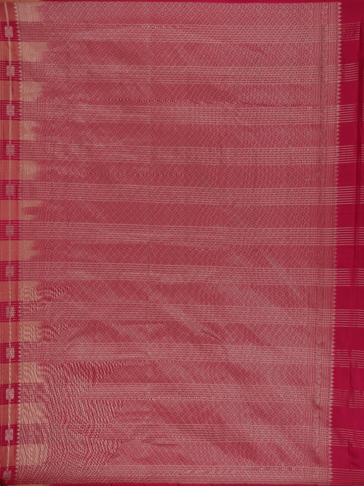 Multicolor Checks woven Silk Saree - Diadem
