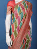 Multicolor Diagonal Stripes Banarasi Silk Saree - Diadem