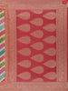Multicolor Diagonal Stripes Banarasi Silk Saree - Diadem