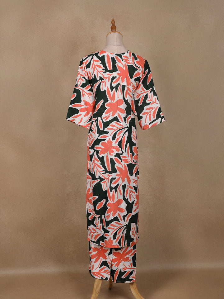 Multicolor Floral Designed Cotton Salwar Suit - Diadem