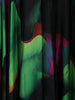 Multicolor Floral Print Chiffon Partywear Gown - Diadem