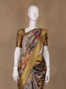 Multicolor Tropical Parrot Printed Semi Tussar Saree - Diadem