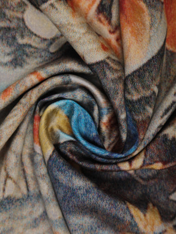 Multicolour Floral Designed Semi Tussar Saree - Diadem