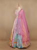 Multicolour Pearls And Mirror Work Bridesmaids Shimmer Lehenga - Diadem