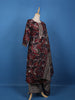 Multicolour Semi Silk Floral Printed Salwar Suit - Diadem
