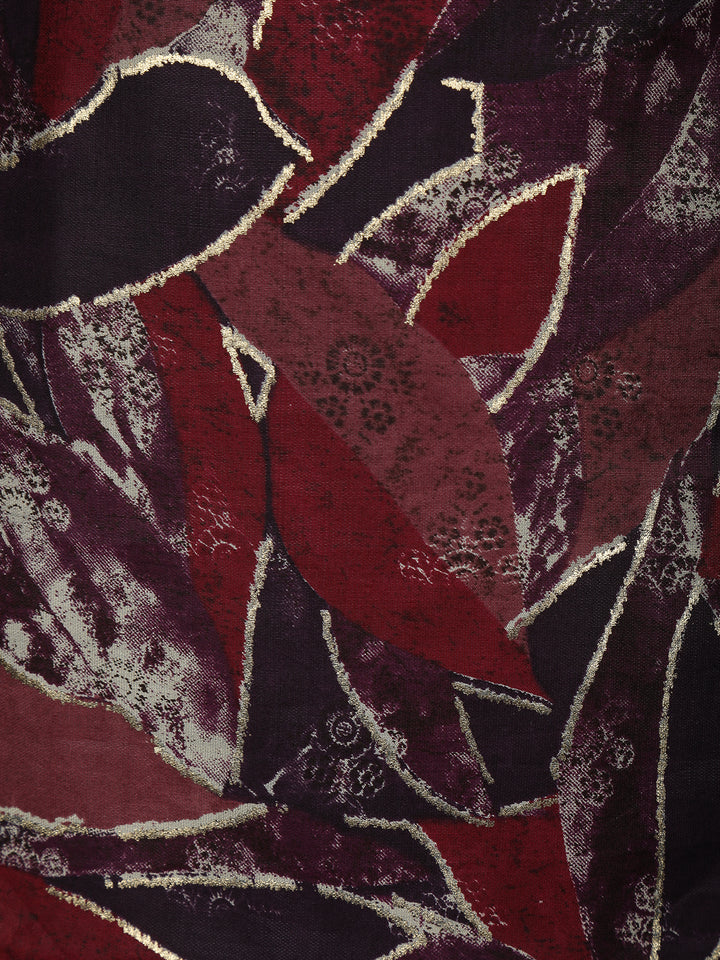 Multicolour Semi Silk Floral Printed Salwar Suit - Diadem