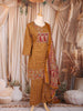 Mustard Floral Printed Cotton Palazzo Suit with Printed Dupatta