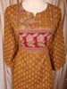 Mustard Floral Printed Cotton Palazzo Suit with Printed Dupatta
