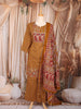 Mustard Floral Printed Cotton Palazzo Suit with Printed Dupatta