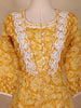 Mustard Floral Printed Cotton Salwar Suit with Dupatta