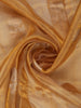 Mustard Gold Floral Butta Woven Design Tissue Saree with Gold Zari Border