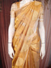 Mustard Gold Floral Butta Woven Design Tissue Saree with Gold Zari Border
